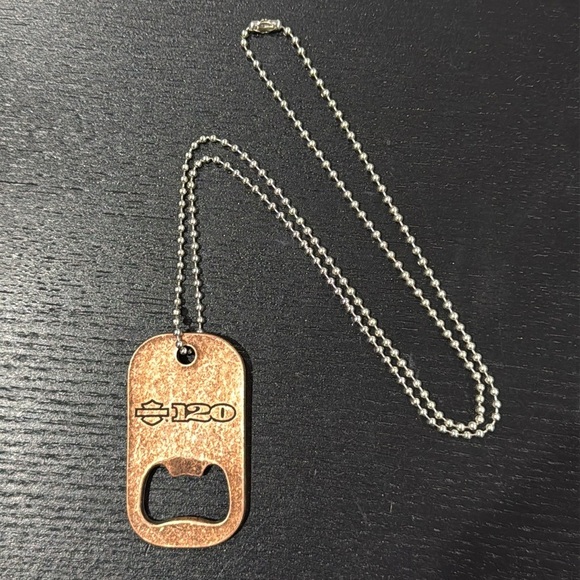 Harley-Davidson 120th Anniversary Bottle Opener Necklace - Picture 1 of 6